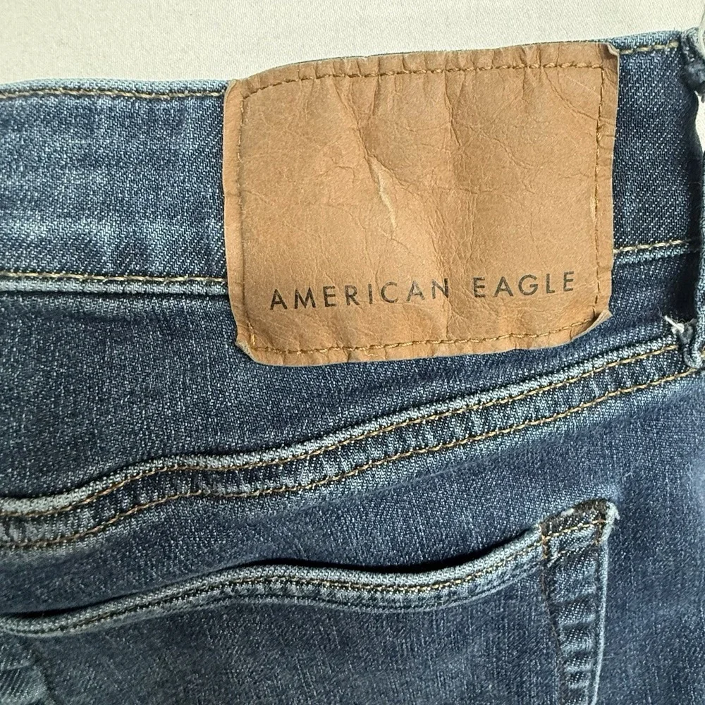 American Eagle Airflex 360 Skinny Men's 34x34 Blue Stretch Denim Real Slim Fit - Picture 9 of 12